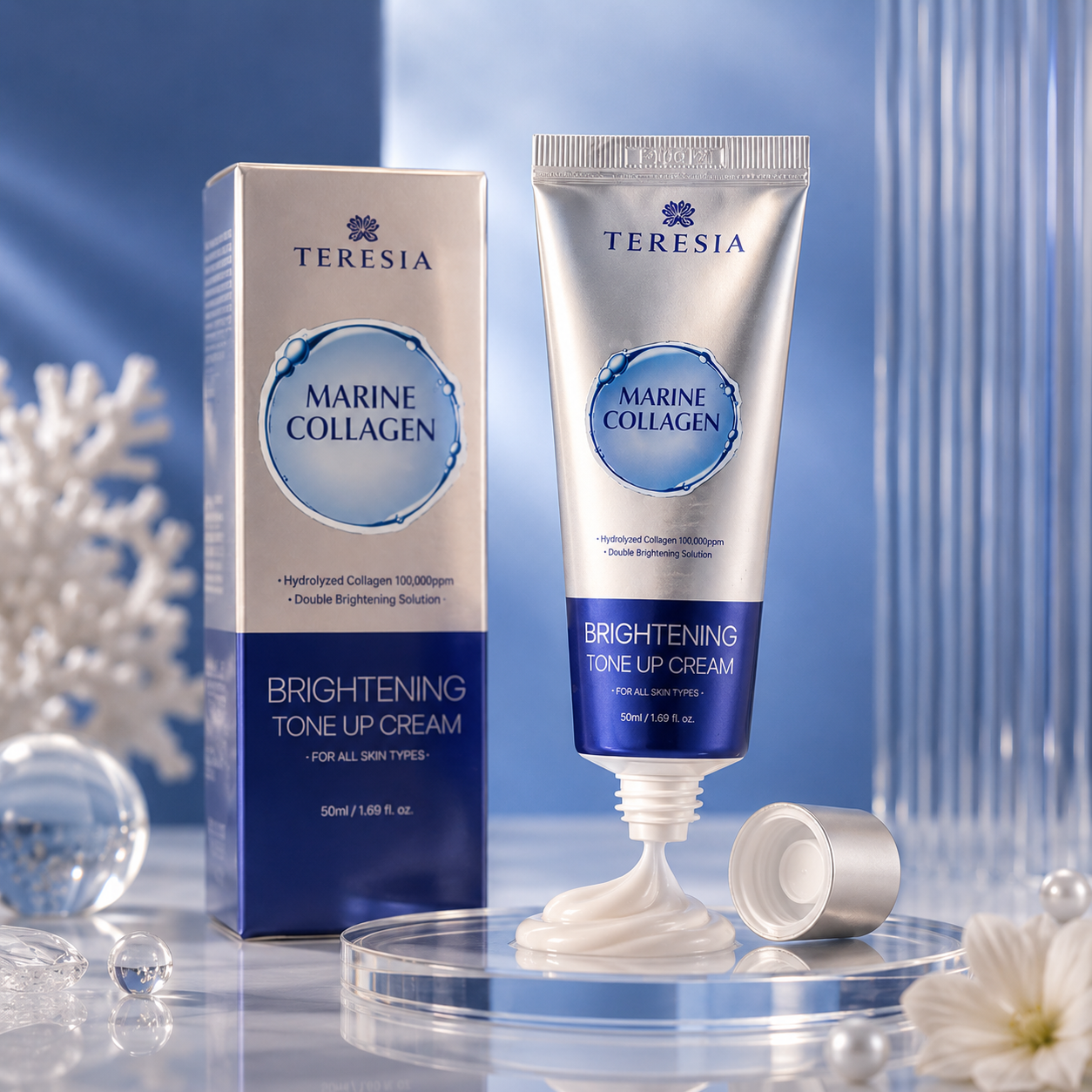 TERESIA | MARINE COLLAGEN BRIGHTNING TONE UP CREAM | 50ML