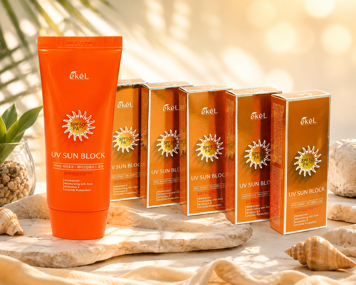 EKEL | UV/UVB SUN BLOCK SPF 50 PA +++| MADE IN KOREA | WATERPROOF