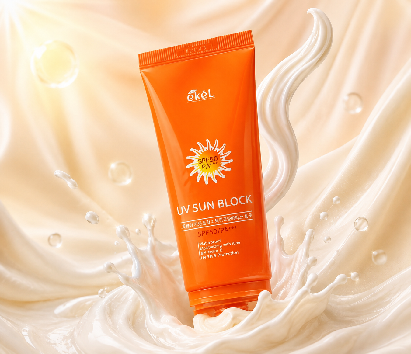 EKEL | UV/UVB SUN BLOCK SPF 50 PA +++| MADE IN KOREA | WATERPROOF