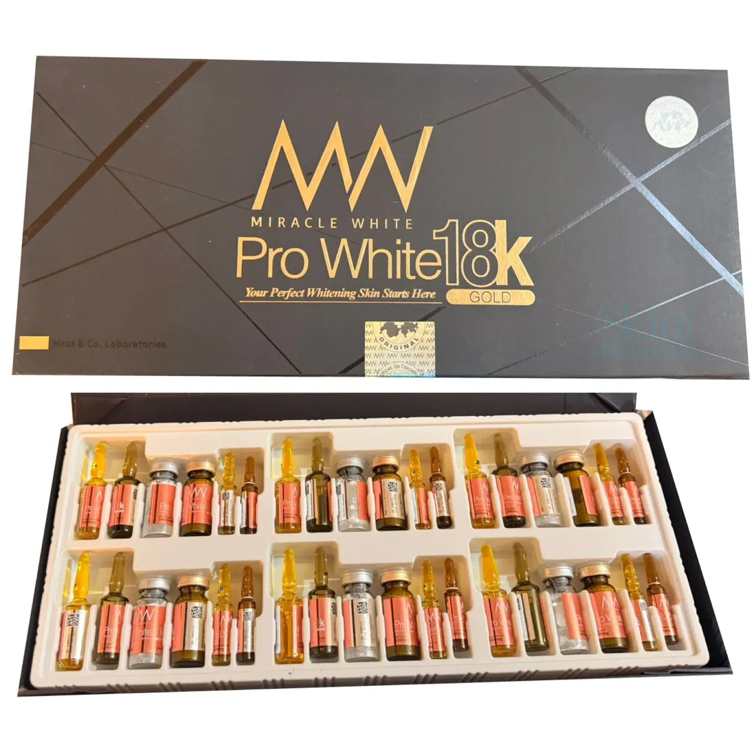 MIRACLE WHITE PRO WHITE 18K GOLD SKIN GLOW GLUTATHIONE